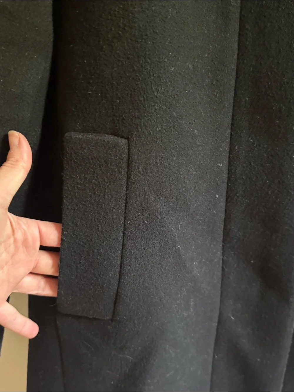 J. Crew Black Stand-Collar Wool-Blend Coat with Zip